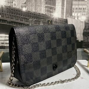 Authentic Rare Louis Vuitton Damier Graphite Santur Belt Bum Waist Bag Pochette